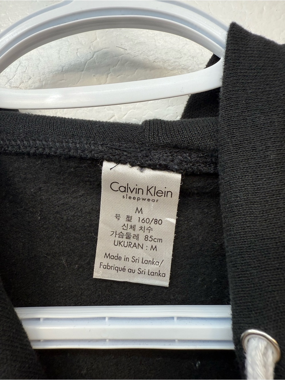 Calvin Klein Black Hoodie with White CK Logo image 4